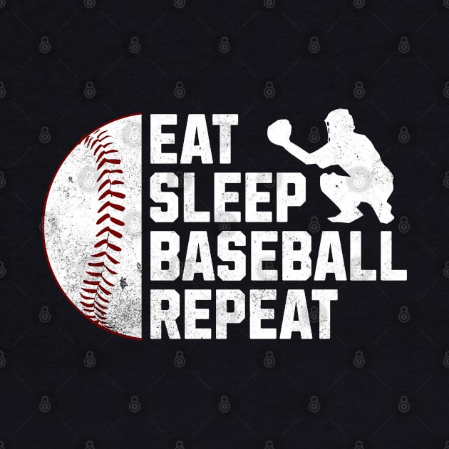 Eat  Sleep Baseball Repeat by Uniman